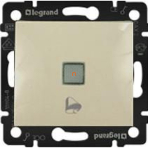   Legrand Valena egypólusú nyomó csengőjellel, jelzőfénnyel, 250V, elefántcsont - 774115