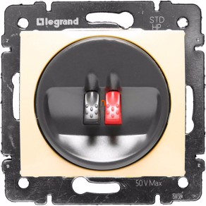   Legrand Valena hangszórócsatlakozó 2 kivezetéssel, elefántcsont - 774123