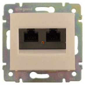   Legrand Valena 2xRJ45 LCS2 Cat.6 FTP aljzat, elefáncsont - 774133