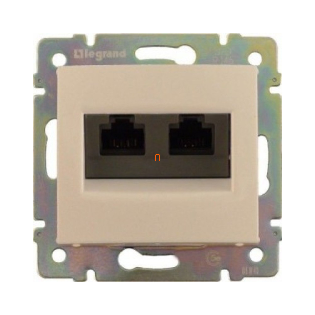 Legrand Valena 2xRJ45 LCS2 Cat6 STP aljzat, elefántcsont (774145)