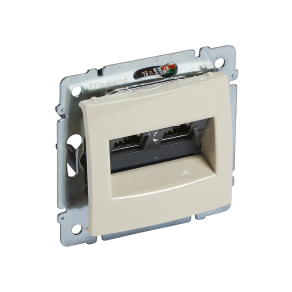   Legrand Valena 2xRJ45 informatikai csatlakozóaljzat Cat.6A STP, elefántcsont - 774173
