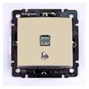   Legrand Valena egypólusú nyomó csengőjellel, jelzőfénnyel, elefántcsont - 774315