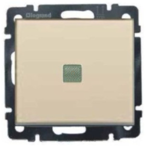   Legrand Valena váltókapcsoló ellenőrzőfénnyel, elefántcsont - 774325