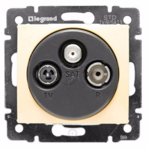   Legrand Valena TV-RD-SAT végzáró, 10 dB, elefántcsont - 774336