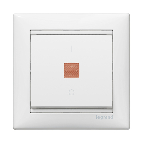   Legrand Valena egypólusú kapcsoló jelzőfénnyel, fehér - 774410