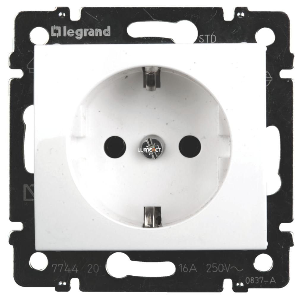 Legrand Valena 2P+F földelt csatlakozó aljzat 16V 250V (774420)