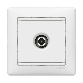   Legrand Valena TV antenna-csatlakozóaljzat átmenő, fehér - 774431
