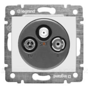 Legrand Valena TV-RD-SAT végzáró, 10 dB, fehér - 774436