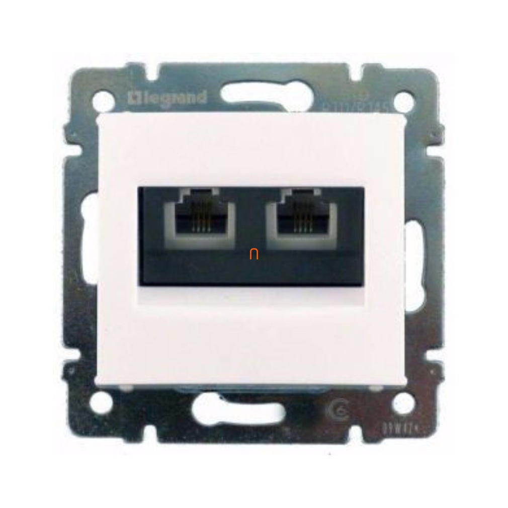 Legrand Valena 2xRJ11 telefon aljzat fehér (774439)