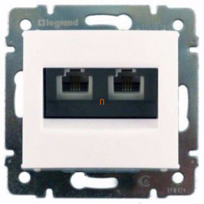   Legrand Valena telefon-csatlakozóaljzat 2xRJ11, fehér - 774439