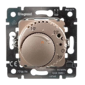   Legrand Galea Life komfort szobatermosztát mechanizmus, titánium - 775694