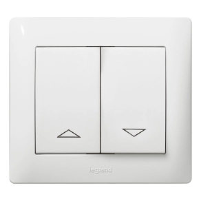   Legrand Galea Life redőnyvezérlő kettős billentyű, fehér - 777014
