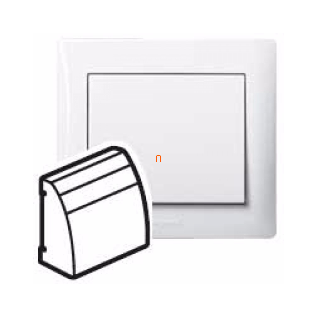 Galea Life 60 fokos RJ45 informatikai csatlakozóaljzat burkolat, fehér 777076