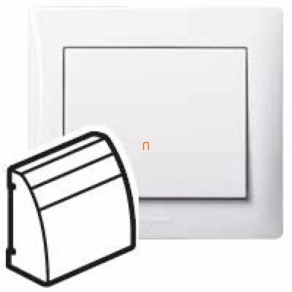   Legrand Galea Life 60 fokos RJ45 informatikai csatlakozóaljzat burkolat, fehér - 777076