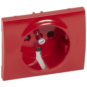   Legrand Galea Life 2P+F csatlakozóaljzat burkolat, piros - 777079