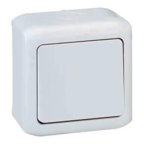   Legrand Forix IP44 falon kívüli egypólusú nyomó 6 A-250 V~ szürke - 782384