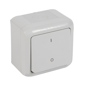   Legrand Forix IP44 falon kívüli kétpólusú kapcsoló 10 AX-250 V~ szürke - 782386