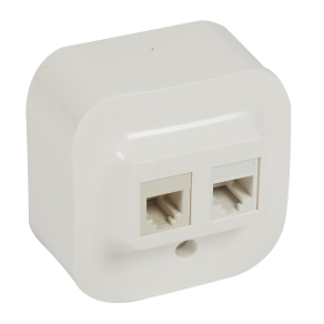   Legrand Forix IP20 fk 1xRJ45 Cat5e UTP informatikai + RJ11 telefoncsatlakozóaljzat fehér - 782421