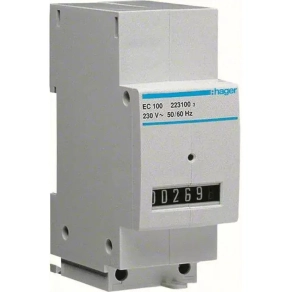 HAGER EC100 Üzemóra számláló, 230V AC