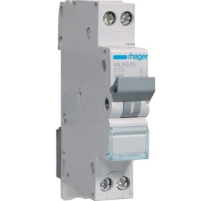   Mágneskapcsoló 16A, 2Z+2NY, 24V AC/DC, I-0-II moduláris, Hager