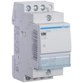   HAGER ESC325S Csendes Mágneskapcsoló, 3Z, 25A, 230V AC, moduláris