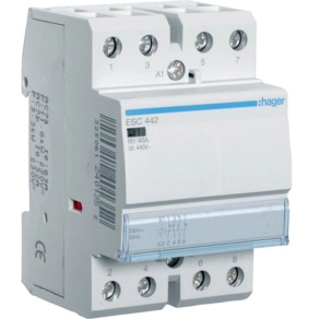   HAGER ESC442 Mágneskapcsoló, 2Z+2NY, 40A, 230V AC, moduláris