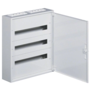   HAGER FW324WT Univers mezős elo.,falon kí., maszkolt, IP30, 72M, N+PE, I.év.oszt. 641x571x150mm