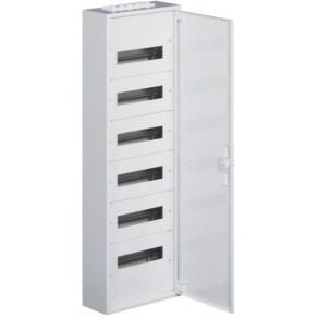   HAGER FW612WT Univers mezős elo., falon kív., maszkolt, IP30, 72M, N+PE, I.év.oszt. 1091x355x150m
