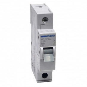 Kismegszakító 1C 20A 6kA  MC120A Hager