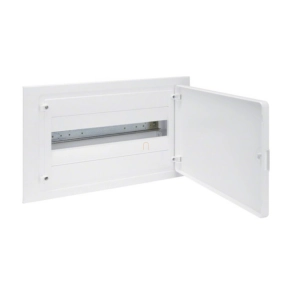   Kiselosztó süllyesztett 1soros, 18 modulos teli ajtóval IP40 PE/N sínnel HAGER Golf VF118PD