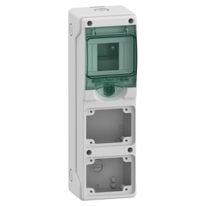   Schneider Electric Mureva Enclosure - 13176 - (Kaedra) Mini elosztó, átlátszó ajtó, 1x4 modul+2 nyílás