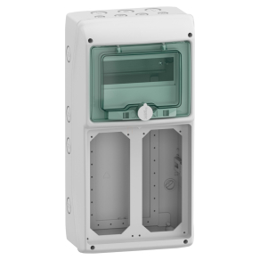   Schneider Electric Mureva Enclosure - 13186 - (Kaedra) Kiselosztó, átlátszó ajtó, 1x8 modul+2 nyílás
