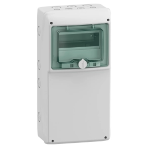 Schneider Electric Mureva Enclosure - 13190 - (Kaedra) Univerzális kiselosztó, átlátszó ajtó, 1x8 modul