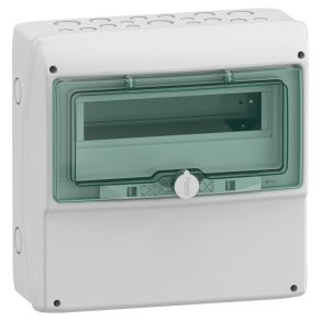   Schneider Electric Mureva Enclosure - 13191 - (Kaedra) Univerzális kiselosztó, átlátszó ajtó, 1x12 modul