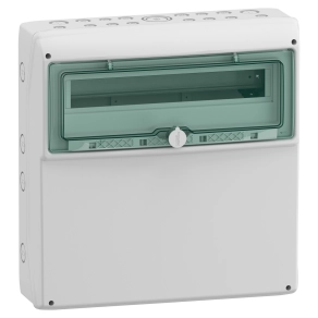 Schneider Electric Mureva Enclosure - 13193 - (Kaedra) Univerzális kiselosztó, átlátszó ajtó, 1x18 modul