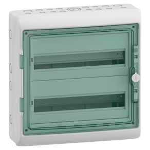   Schneider Electric Mureva Enclosure - 13434 - (Kaedra) Kiselosztó, átlátszó ajtó, 2x18 modul