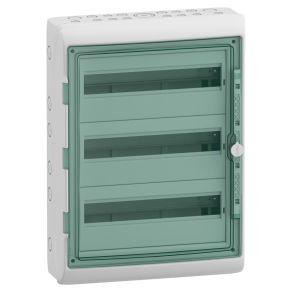   Schneider Electric Mureva Enclosure - 13436 - (Kaedra) Kiselosztó, átlátszó ajtó, 3x18 modul
