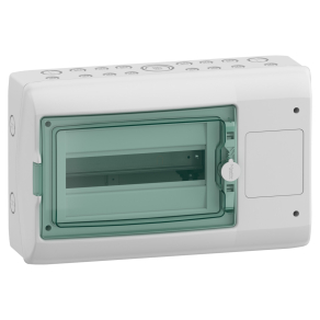   Schneider Electric Mureva Enclosure - 13438 - (Kaedra) Kiselosztó illesztődobozzal, átlátszó ajtó, 1x12 modul+1 nyílás