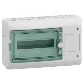 Schneider Electric Mureva Enclosure - 13438 - (Kaedra) Kiselosztó illesztődobozzal, átlátszó ajtó, 1x12 modul+1 nyílás