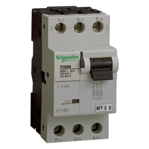 Schneider Electric P25M - 21106 - motorvédő kapcsoló, 3P, 2.5A
