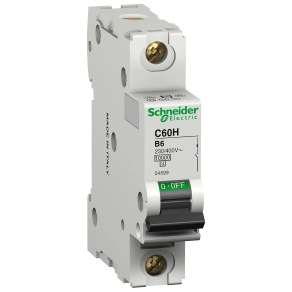 Schneider kismegszakító 1P B 6A 10kA Multi9 C60H régi típus (24699)