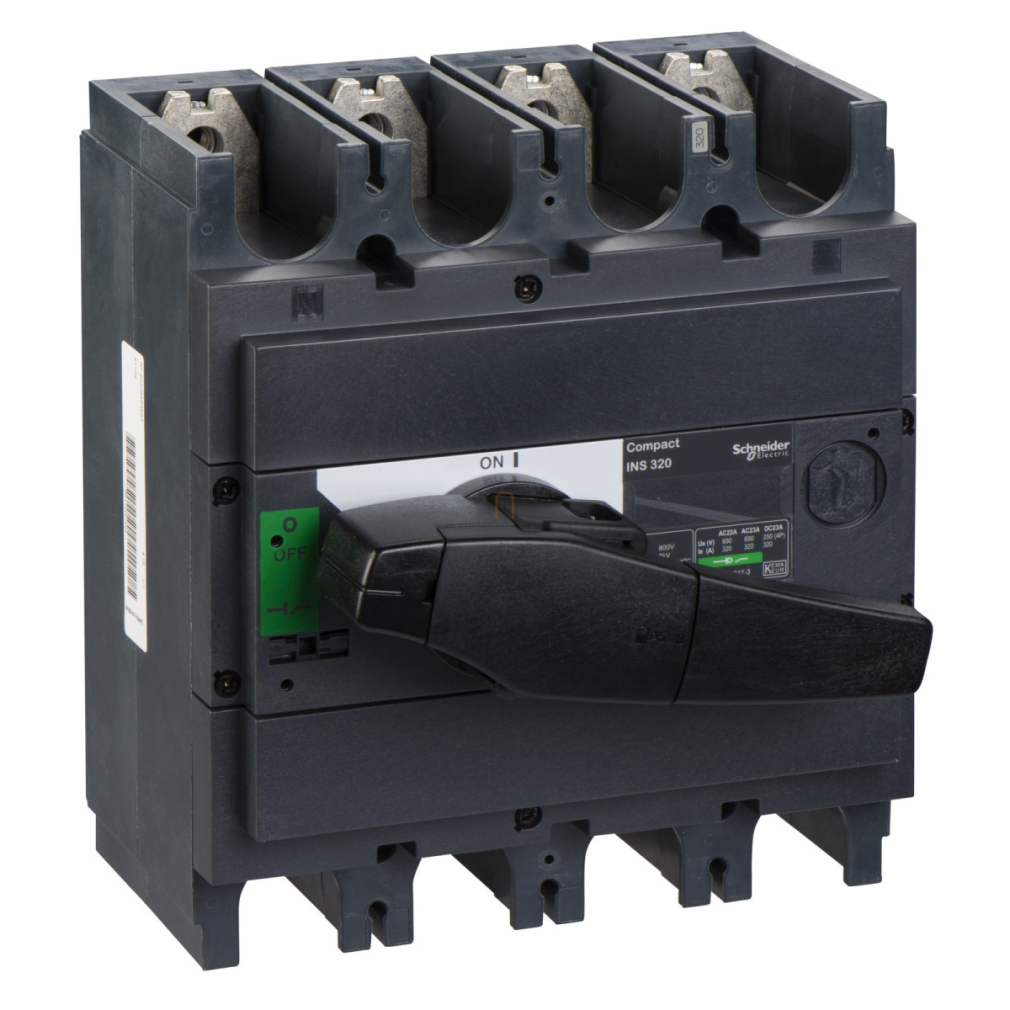 Interpact INS320 4P fekete kapcsolókarral 31109 Schneider