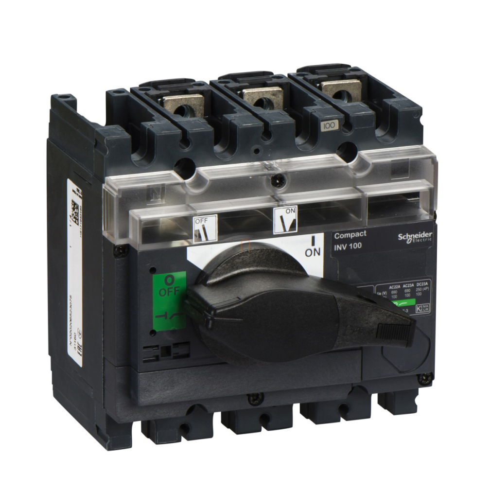 Interpact INV100 3P fekete kapcsolókarral 31160 Schneider