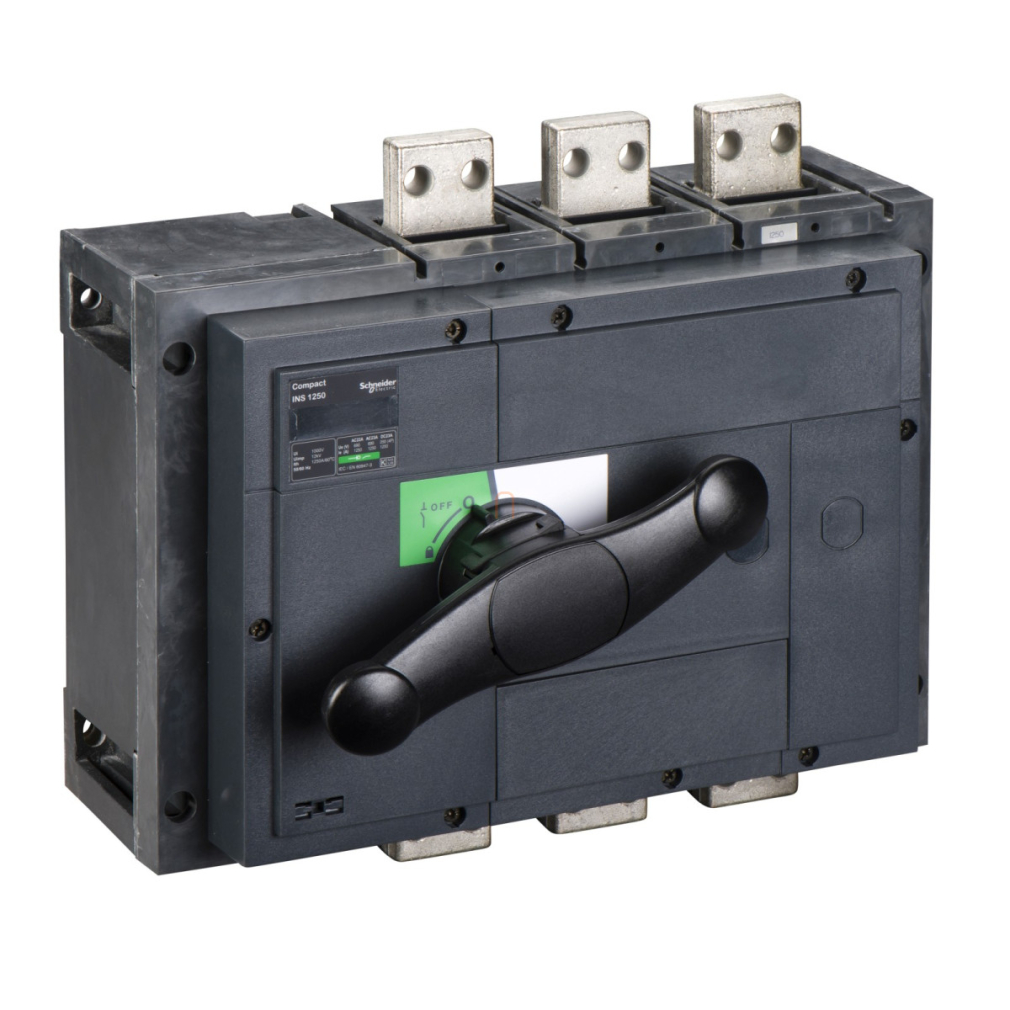 Interpact INS1250 3P fekete kapcsolókaral 31334 Schneider