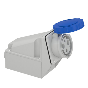   Schneider Electric Kaedra Box - 81178 - Mureva PK (Pratika) Falra szerelhető aljzat hátlappal, 2P+F, 6h, 63A, 250V, IP67, csavaros