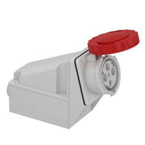   Schneider Electric Kaedra Box - 81182 - Mureva PK (Pratika) Falra szerelhető aljzat hátlappal, 3P+F, 6h, 63A, 415V, IP67, csavaros