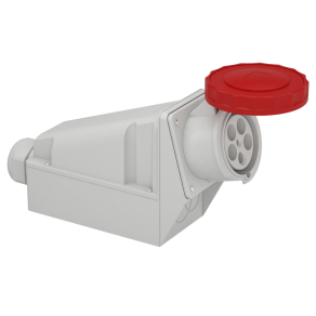   Schneider Electric Kaedra Box - 81195 - Mureva PK (Pratika) Falra szerelhető aljzat hátlappal, 3P+N+F, 6h, 125A, 415V, IP67, csavaros