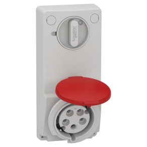   Schneider Electric Kaedra Box - 82047 - Mureva PK (Unika) Panelre szerelhető, reteszelhető aljzat, 3P+N+F, 6h, 32A, 415V, IP44, védelem nélkül