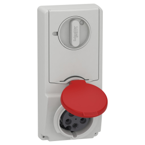   Schneider Electric Kaedra Box - 82136 - Mureva PK (Unika) Panelre szerelhető, reteszelhető aljzat, 3P+N+F, 6h, 16A, 415V, IP44, olvadóbiztosítós