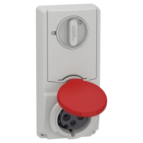   Schneider Electric Kaedra Box - 82146 - Mureva PK (Unika) Panelre szerelhető, reteszelhető aljzat, 3P+F, 6h, 32A, 415V, IP44, olvadóbiztosítós